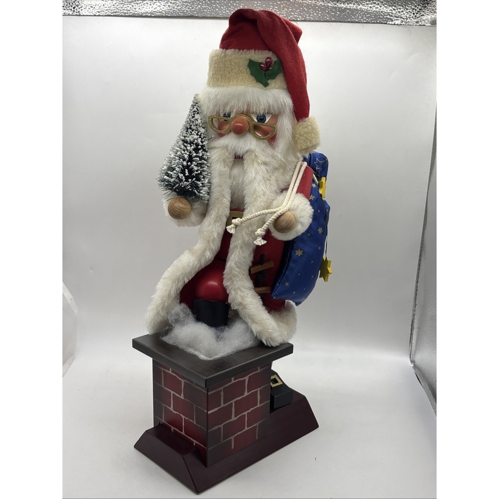 Christian Ulbricht Germany Santa on Chimney Nutcracker - 18" (1397/5000)